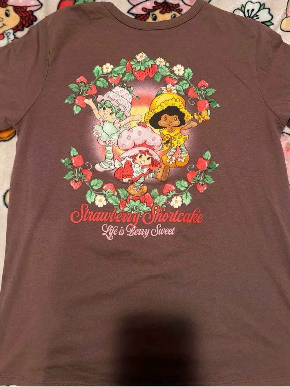 Strawberry Shortcake Graphic Tee - Brown